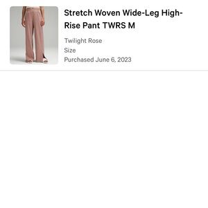 Stretch Woven Wide-Leg High-Rise Pant